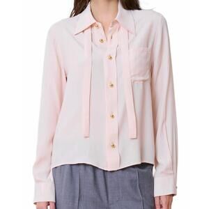 NEW WE-AR4 academy long sleeve blouse in pale blush
